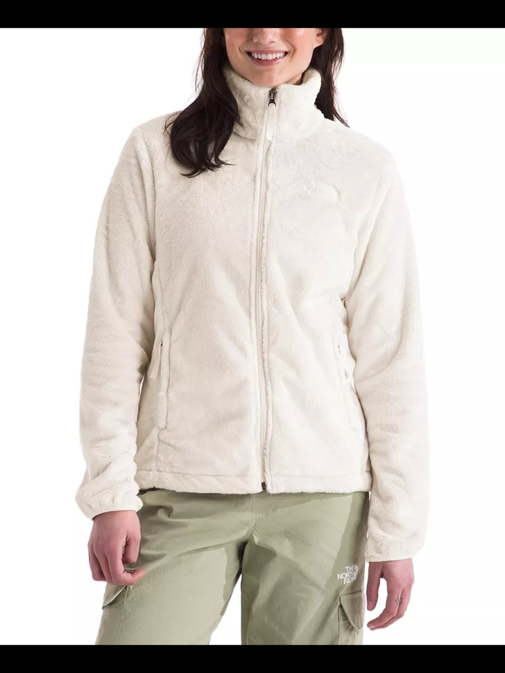 The North Face Women's Cream Teddy Fleece Full-Zip Jacket